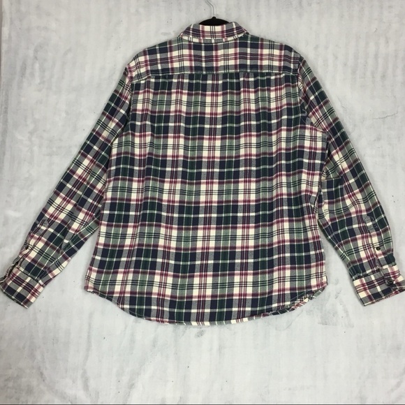 American Eagle Plaid Shirt Mens XL Athletic Fit Cotton Lightweight Soft Flannel - Picture 2 of 9